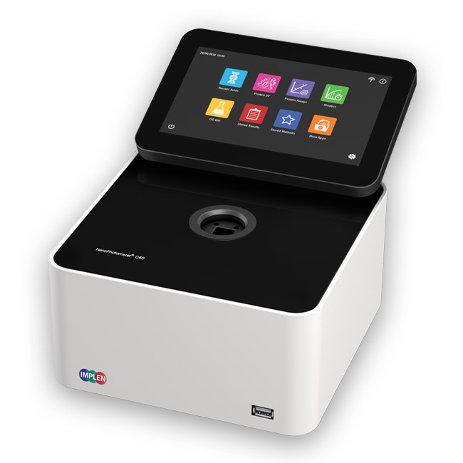 implenGO NanoPhotometer C40-GO Cuvette Spectrophotometer