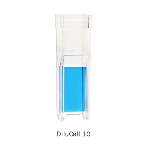 DiluCell-10-by-implen-blue-product automatic dilution, Cell Density, Bacterial Growth, Yeast Growth