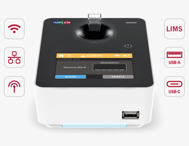 Implen-OD600-Advanced-Connectivity-Options-wifi-lan-Ethernet-usb-a-usb-c-LIMS-g